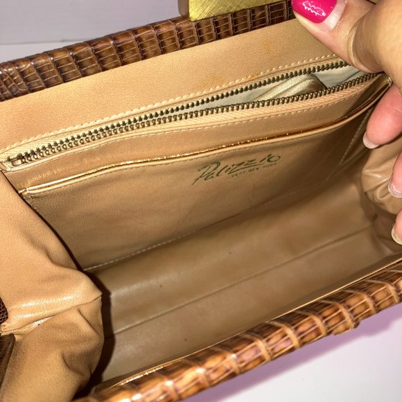 Palizzio NY Vintage Genuine Lizard Handbag - Picture 13 of 17